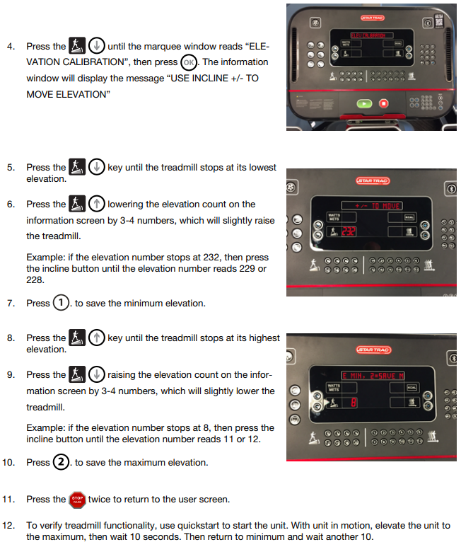 How do I troubleshoot elevation issues on my Star Trac treadmill