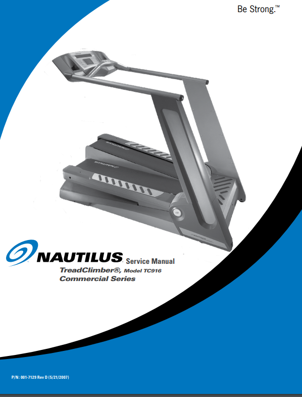 Nautilus Service Manual TreadClimber TC916