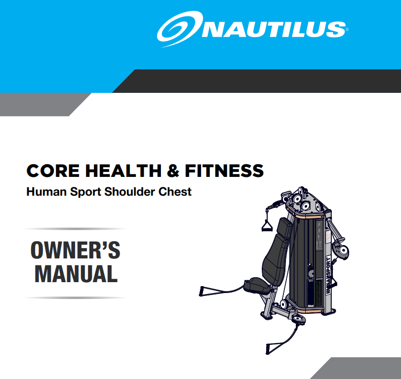 Human Sport Shoulder Chest Owner's Manual