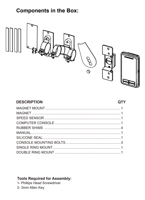 Schwinn ic8 2024 console manual