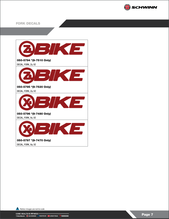 CORE HEALTH FITNESS Z X BIKES Owners Manual